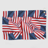 Serviette De Golf Drapeau américain 2412 (Horizontal)