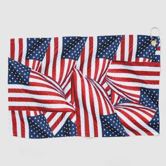 Serviette De Golf Drapeau américain 2412 (Horizontal)