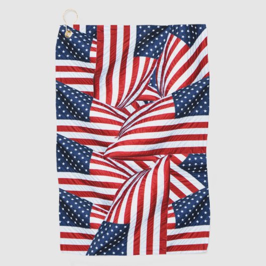 Serviette De Golf Drapeau américain 2412 (Devant)