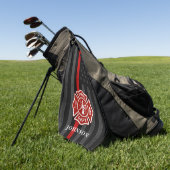 Serviette De Golf Drapeau américain à thème pompier (Vert)