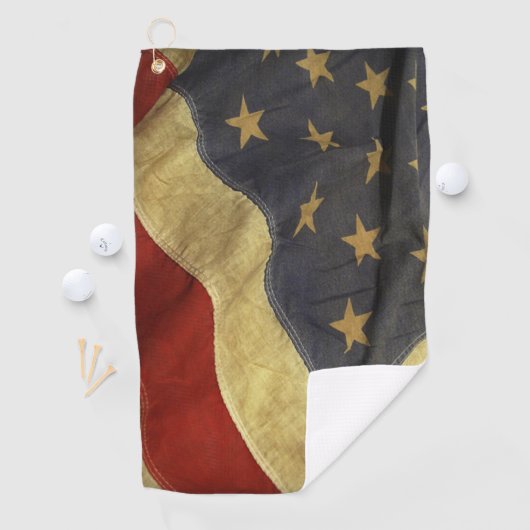 Serviette De Golf Drapeau américain affligé (En situation)