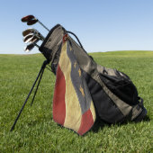 Serviette De Golf Drapeau américain affligé (Vert)