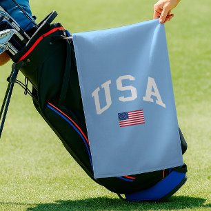 Serviette De Golf Drapeau américain de la fête de l'indépendance pat