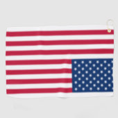 Serviette De Golf Drapeau américain flou (Horizontal)