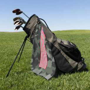 Serviette De Golf Drapeau Américain Moderne Étoiles et Bandes Fête N