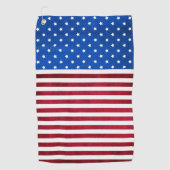 Serviette De Golf Drapeau américain par Shirley Taylor (Devant)