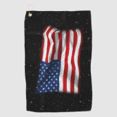 Serviette De Golf Drapeau américain patriotique États-Unis (Devant)