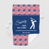 Serviette De Golf DRAPEAU AMÉRICAIN Patriotique Personnalisé (En situation)
