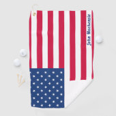 Serviette De Golf Drapeau américain | personnalisé (En situation)