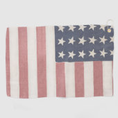 Serviette De Golf Drapeau américain rustique Americana (Horizontal)