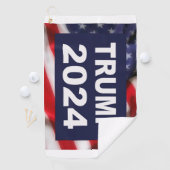 Serviette De Golf Drapeau américain Trump 2024 (En situation)