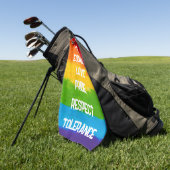 Serviette De Golf Drapeau arc-en-ciel gay lesbienne LGBT (Vert)