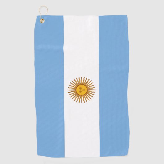 Serviette De Golf Drapeau argentin Golf Towel (Devant)