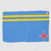 Serviette De Golf Drapeau Aruba Golf Towne (Horizontal)