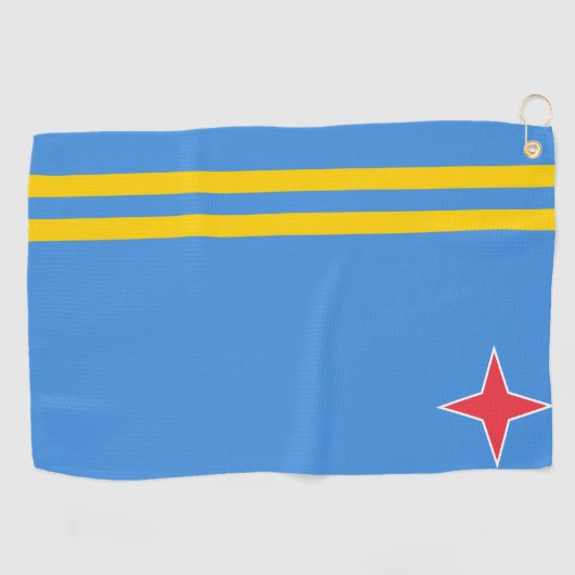 Serviette De Golf Drapeau Aruba Golf Towne (Horizontal)