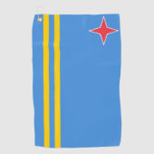 Serviette De Golf Drapeau Aruba Golf Towne (Devant)