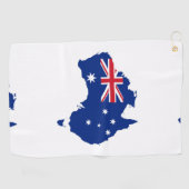 Serviette De Golf Drapeau australien (Horizontal)