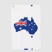 Serviette De Golf Drapeau australien (Devant)