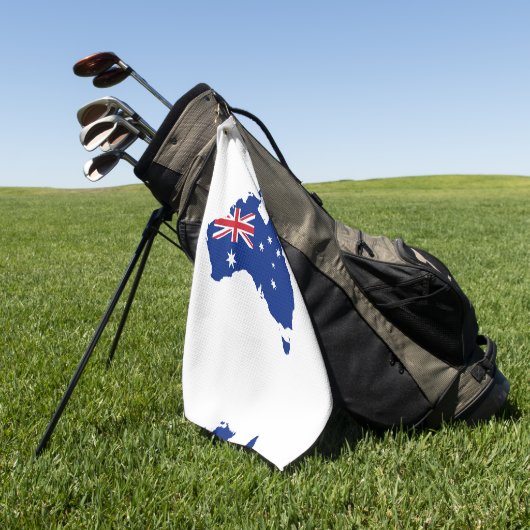 Serviette De Golf Drapeau australien (Vert)