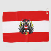 Serviette De Golf Drapeau autrichien (Horizontal)