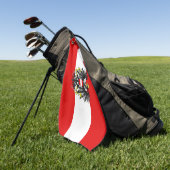 Serviette De Golf Drapeau autrichien (Vert)