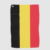 Serviette De Golf Drapeau belge (Devant)