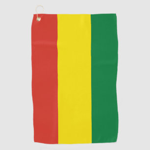 Serviette De Golf Drapeau bolivien & Vacances de golf Bolivie /sport