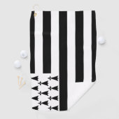 Serviette De Golf Drapeau breton (Gwenn-ha-du) Golf Towel (En situation)