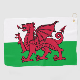 Serviette De Golf Drapeau celtique du dragon rouge du Pays de Galles