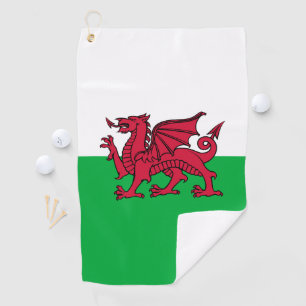 Serviette De Golf Drapeau celtique du dragon rouge du pays de Galles