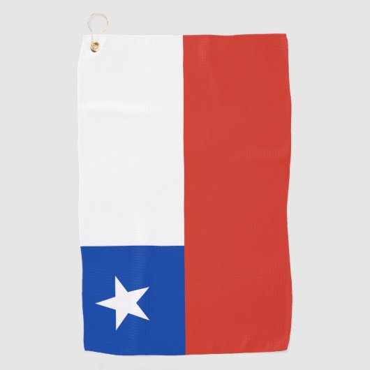 Serviette De Golf Drapeau chilien & vacances de golf au Chili /sport (Devant)