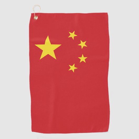 Serviette De Golf Drapeau chinois (Devant)