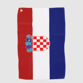 Serviette De Golf Drapeau croate (Devant)