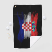 Serviette De Golf Drapeau croate bracelet, drapeau national (En situation)