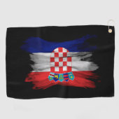 Serviette De Golf Drapeau croate bracelet, drapeau national (Horizontal)