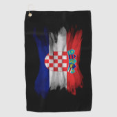 Serviette De Golf Drapeau croate bracelet, drapeau national (Devant)
