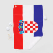 Serviette De Golf Drapeau croate Golf Towel (En situation)