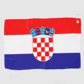 Serviette De Golf Drapeau croate Golf Towel (Horizontal)