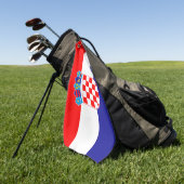 Serviette De Golf Drapeau croate Golf Towel (Vert)