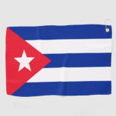 Serviette De Golf Drapeau Cuba (Horizontal)