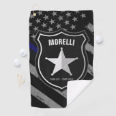 Serviette De Golf Drapeau d'agent de police de shérif d'agent de pol (En situation)