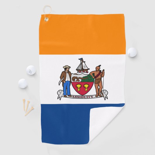 Serviette De Golf Drapeau d'Albany, New York (En situation)