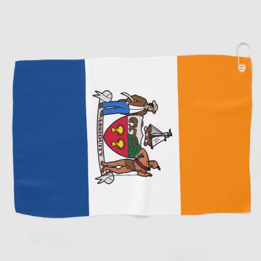 Serviette De Golf Drapeau d'Albany, New York (Horizontal)