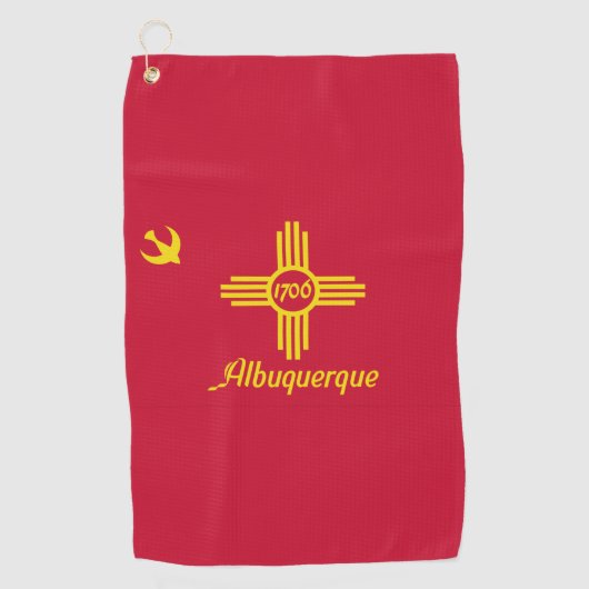 Serviette De Golf Drapeau d'Albuquerque, Nouveau-Mexique (Devant)
