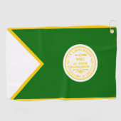 Serviette De Golf Drapeau d'Amityville (New York) (Horizontal)