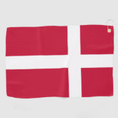 Serviette De Golf Drapeau danois Patriotique danois (Horizontal)