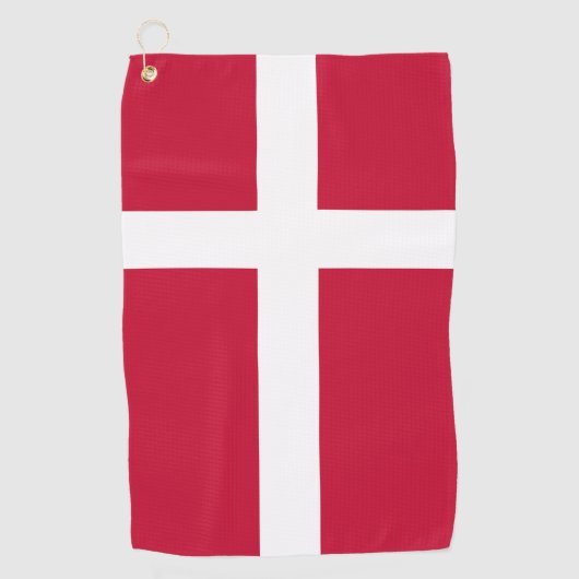 Serviette De Golf Drapeau danois Patriotique danois (Devant)