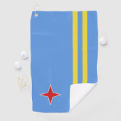 Serviette De Golf Drapeau d'Aruba (En situation)