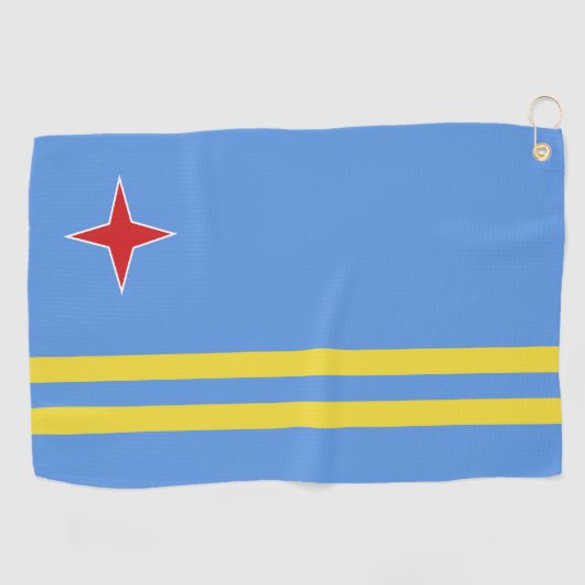 Serviette De Golf Drapeau d'Aruba (Horizontal)