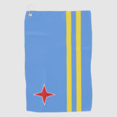 Serviette De Golf Drapeau d'Aruba (Devant)